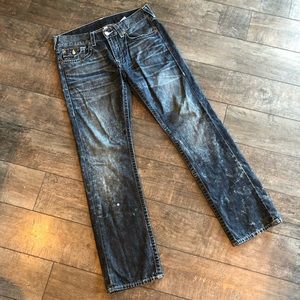 True religion straight faded jeans